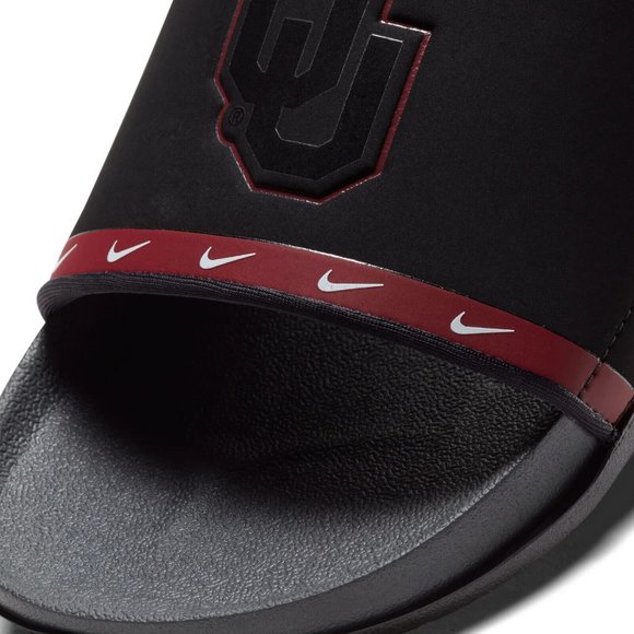 NIKE Oklahoma Sooners Offcourt Slide Sandals Black - Crimson VARIOUS SIZES NWT - Picture 3 of 5